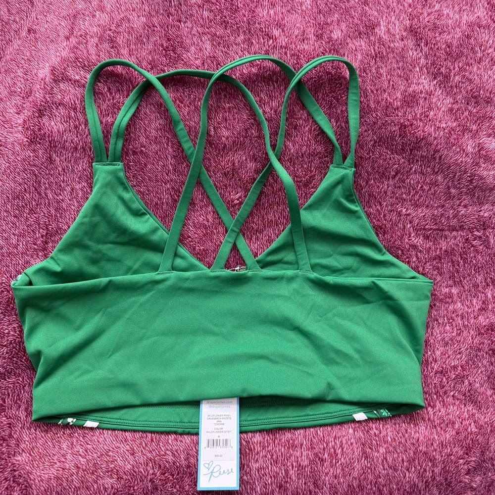 Draper James Vibrant Green Sports Bra - Picture 3 of 3